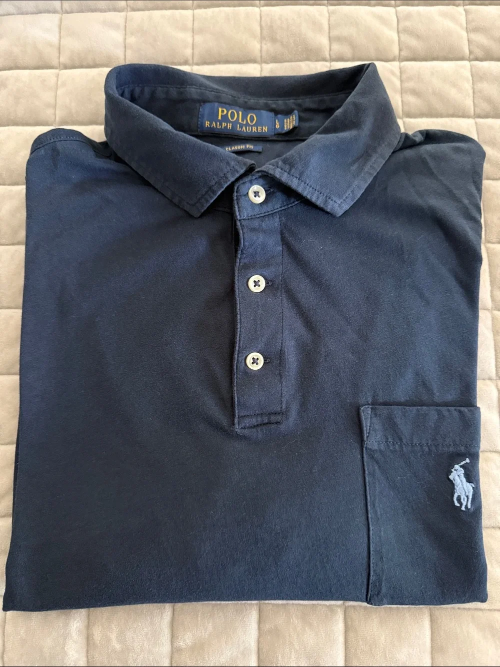 Polo by Ralph Lauren Navy Short-Sleeve Pocket Polo